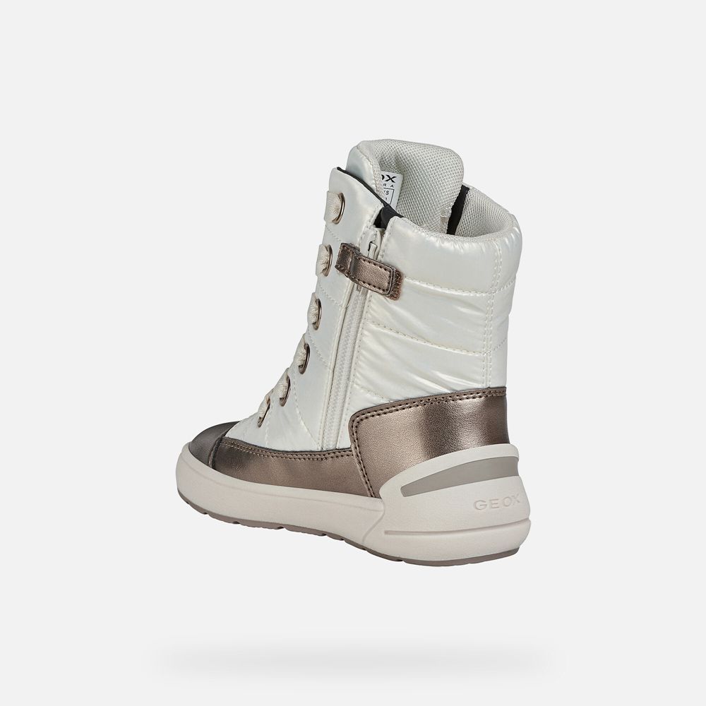 Geox Kiz Çocuk Ankle Bot Beyaz - Sleigh Abx - QUY-120836